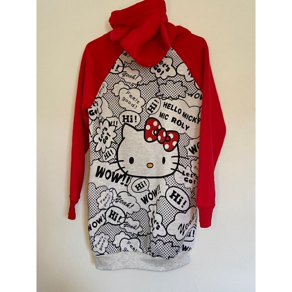 Hello Kitty Red and White Graphic Hoodie - Picture 8 of 8